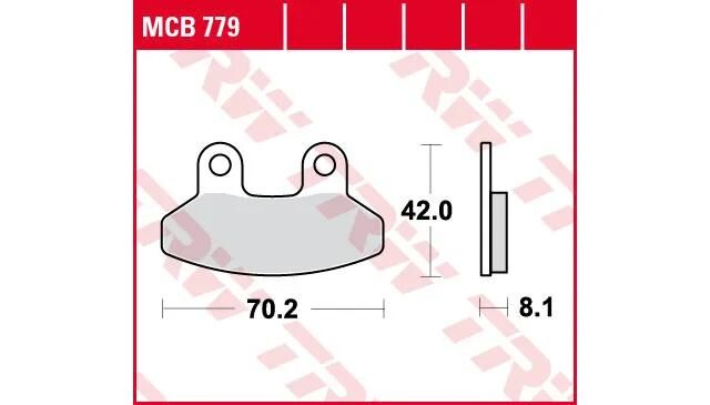 TRW -Bremsbelastung MCB 779 Bio -Standard