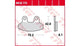 TRW -Bremsbelastung MCB 779 Bio -Standard