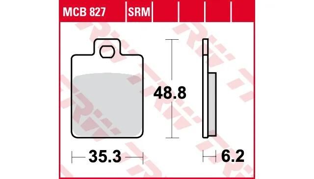 TRW BREAKPAD MCB 827 Bio -Standard