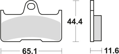 TRW BREAKPAD MCB 756 SI Sintered Metall