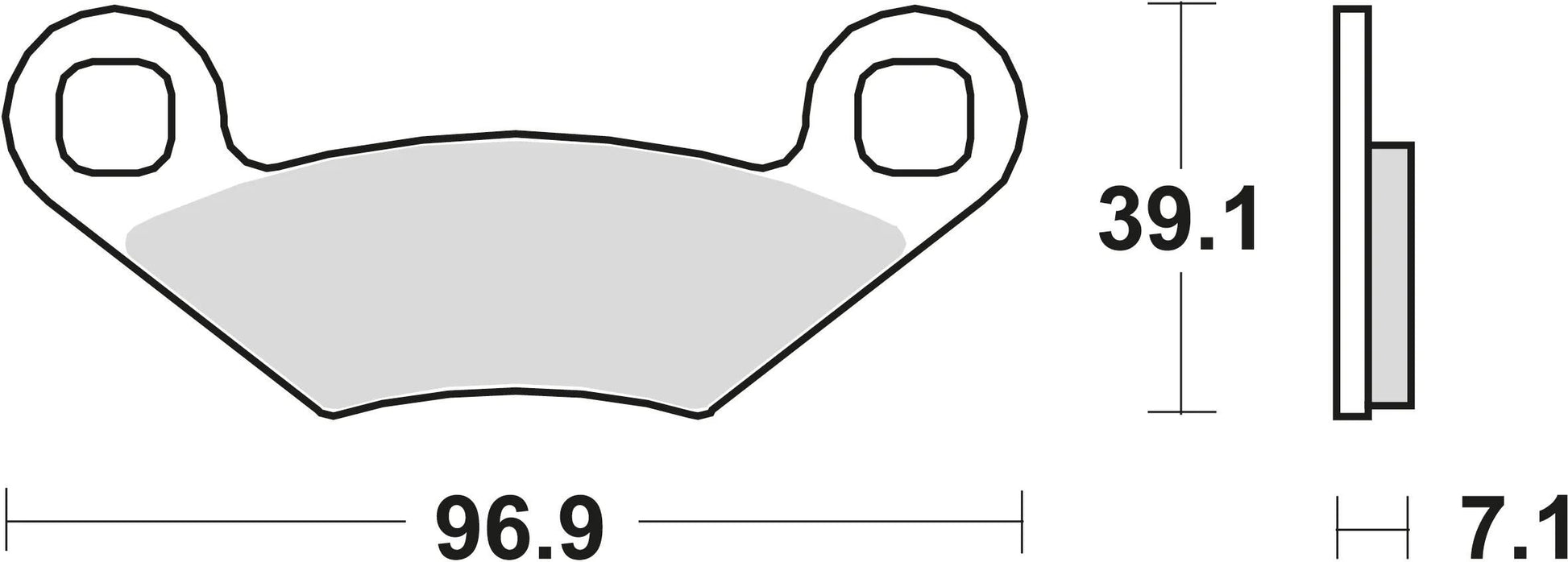 TRW -Bremsbeläge MCB 619 Bio -Standard