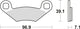 TRW -Bremsbeläge MCB 619 Bio -Standard