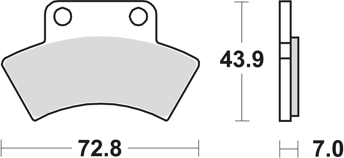 TRW BREAKPAD MCB 668 SI Sintered Metall