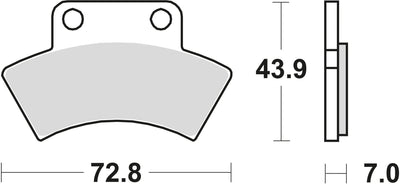 TRW BREAKPAD MCB 668 SI Sintered Metall