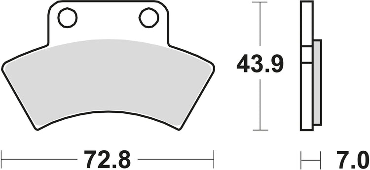 TRW BREAKPAD MCB 668 SI Sintered Metall