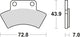 TRW BREAKPAD MCB 668 SI Sintered Metall
