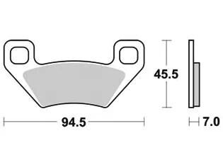 TRW BREAKPAD MCB 773 SI Sintered Metall