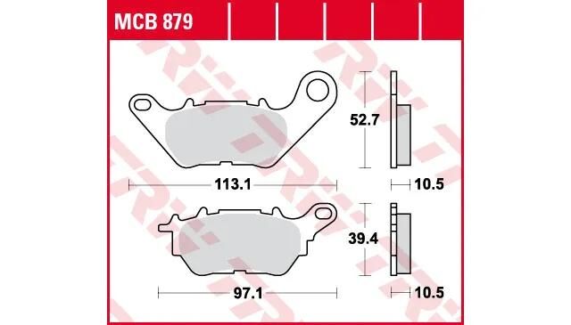 TRW BREAKPAD MCB 879 Bio -Standard