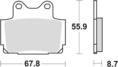 TRW Brake Pad MCB 541 Organic Standard