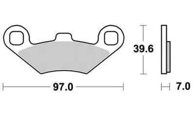 TRW BREAKPAD MCB 761 SI Sintered Metall
