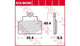 TRW BREAKPAD MCB 886 SRM Sintered Metall