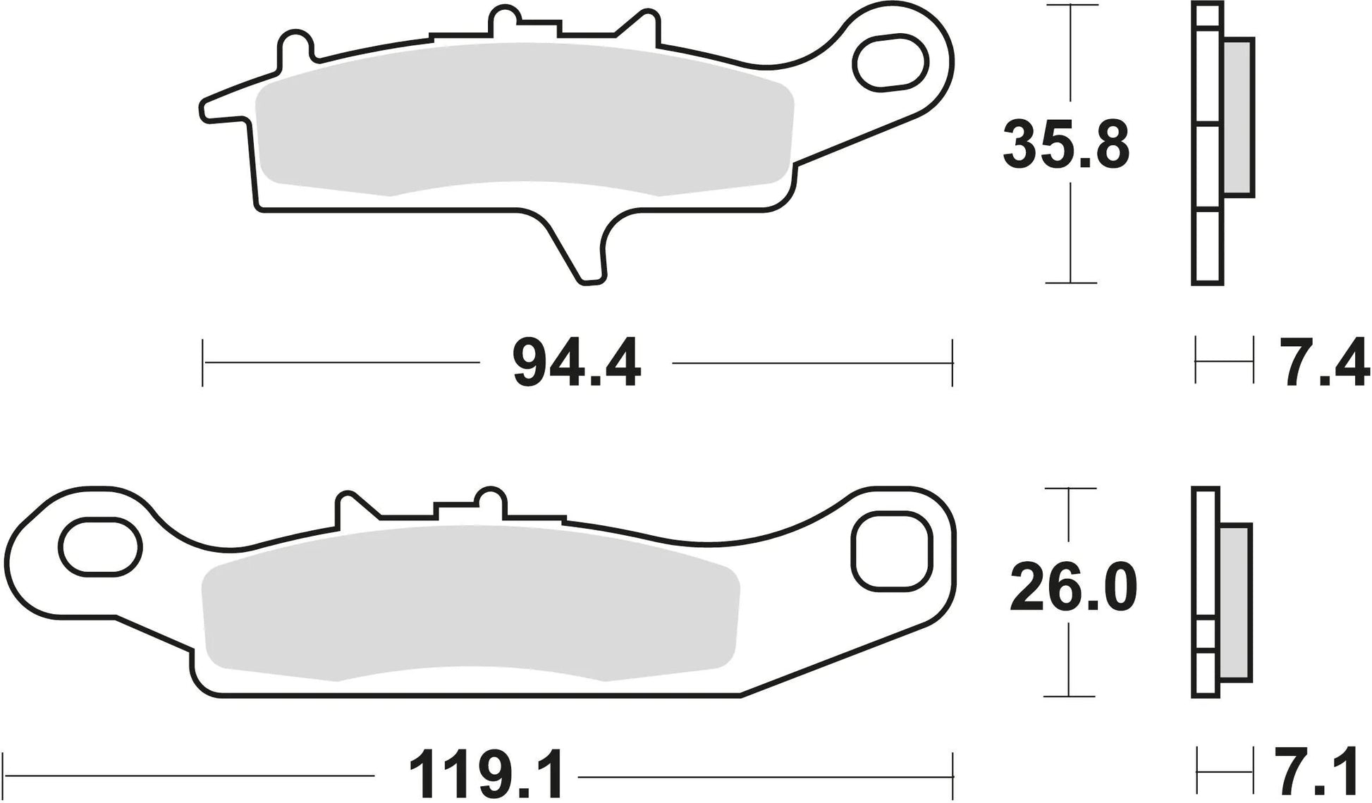 TRW BREAKPAD MCB 757 SI Sintered Metall