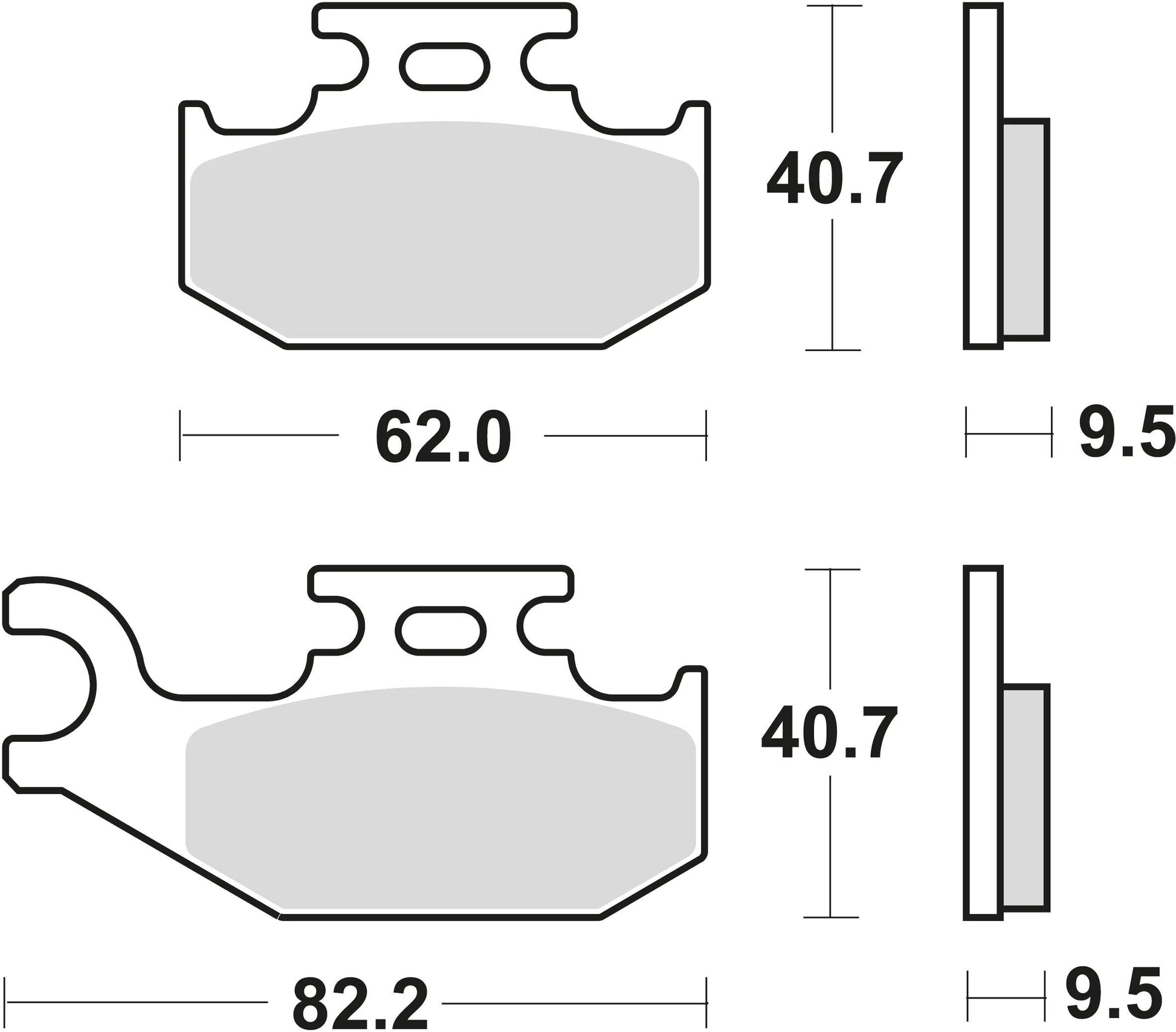 TRW BREAKPAD MCB 723 SI Sintered Metall