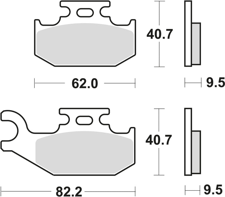 TRW BREAKPAD MCB 723 SI Sintered Metall