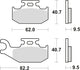 TRW BREAKPAD MCB 723 SI Sintered Metall