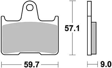 TRW -Bremsbeläge MCB 729 Bio -Standard