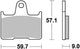 TRW -Bremsbeläge MCB 729 Bio -Standard
