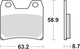 TRW -Bremsbelastung MCB 725 Bio -Standard