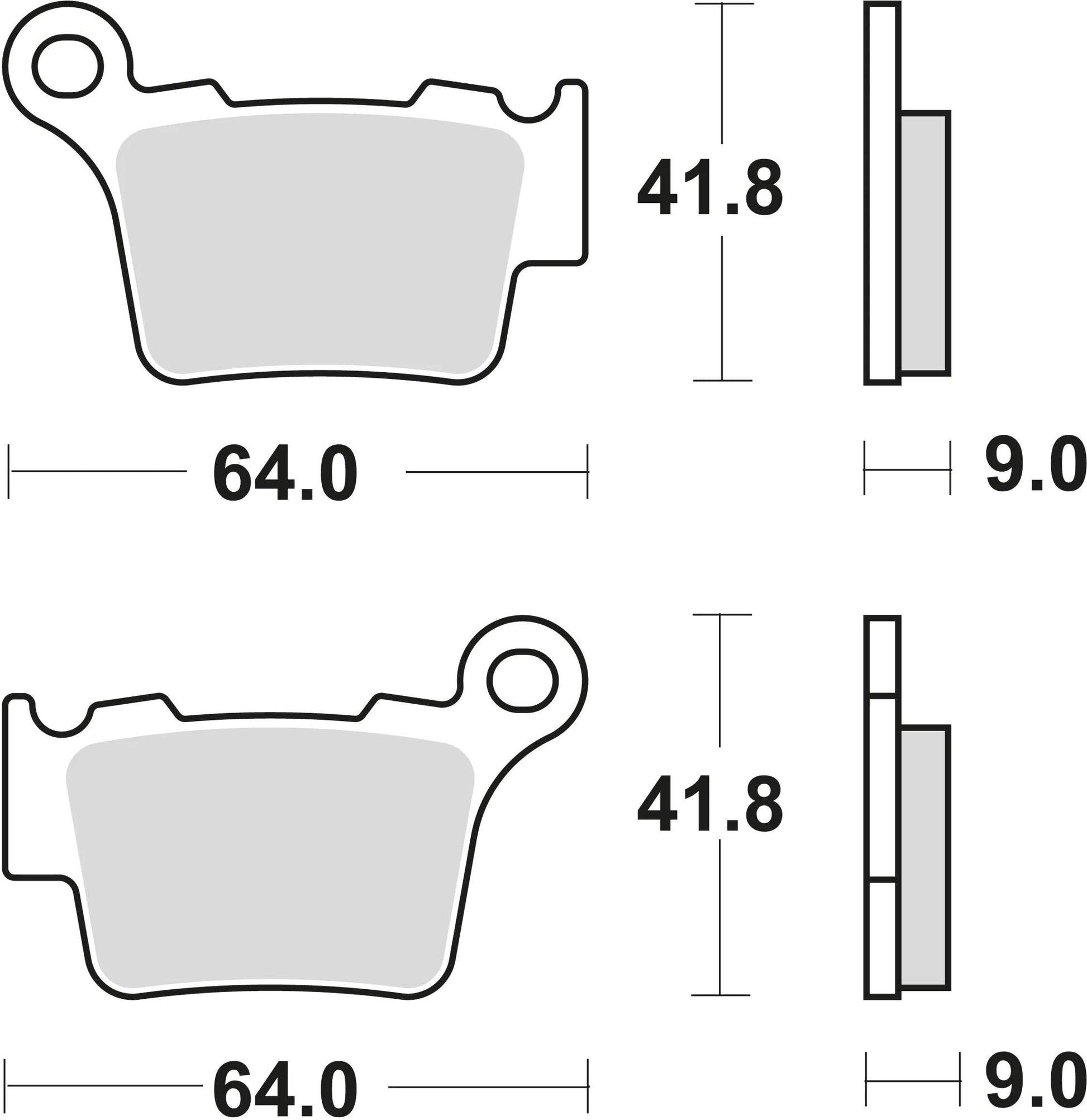 TRW BREAKPAD MCB 743 SI Sintered Metall