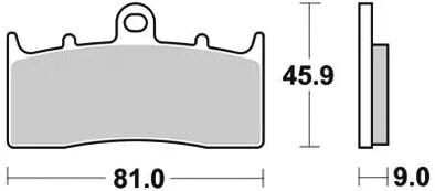 TRW Bremsblock MCB 736 SV Sintered Metall