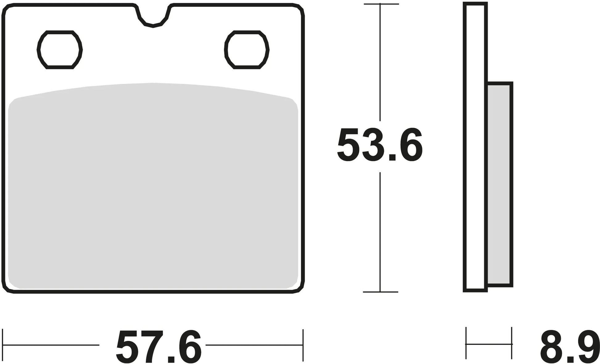 TRW BREAKPAD MCB 617 Bio -Standard