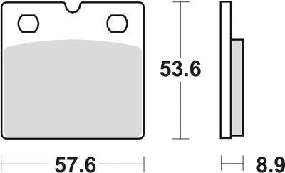 TRW BREAKPAD MCB 617 Bio -Standard