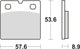 TRW BREAKPAD MCB 617 Bio -Standard