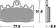 TRW BREAKPAD MCB 748 Bio -Standard