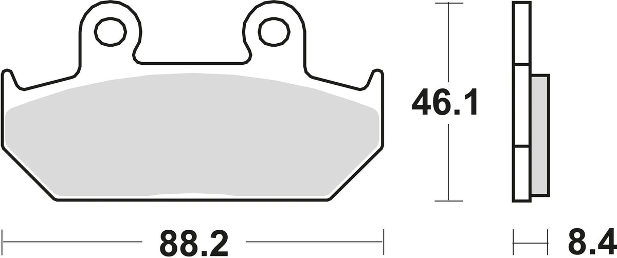 TRW -Bremsbeläge MCB 571 Bio -Standard