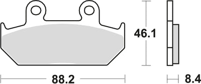 TRW -Bremsbeläge MCB 571 Bio -Standard