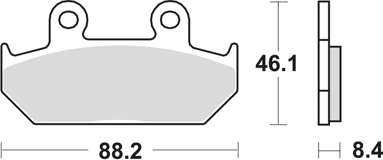TRW -Bremsbeläge MCB 571 Bio -Standard