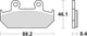 TRW -Bremsbeläge MCB 571 Bio -Standard