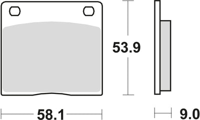 TRW BREAKPAD MCB 73 Bio -Standard