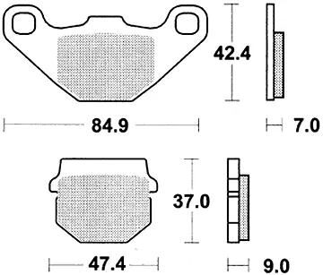 TRW -Bremsbelastung MCB 519 Bio -Standard