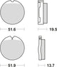 TRW Bremsbeläge MCB 35 Bremsbelag MCB 35 Bio-Standard