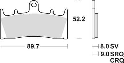 TRW Bremsblock MCB 659 SV Sintered Metall
