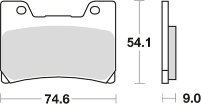 TRW Bremsblock MCB 622 SV Sintered Metall