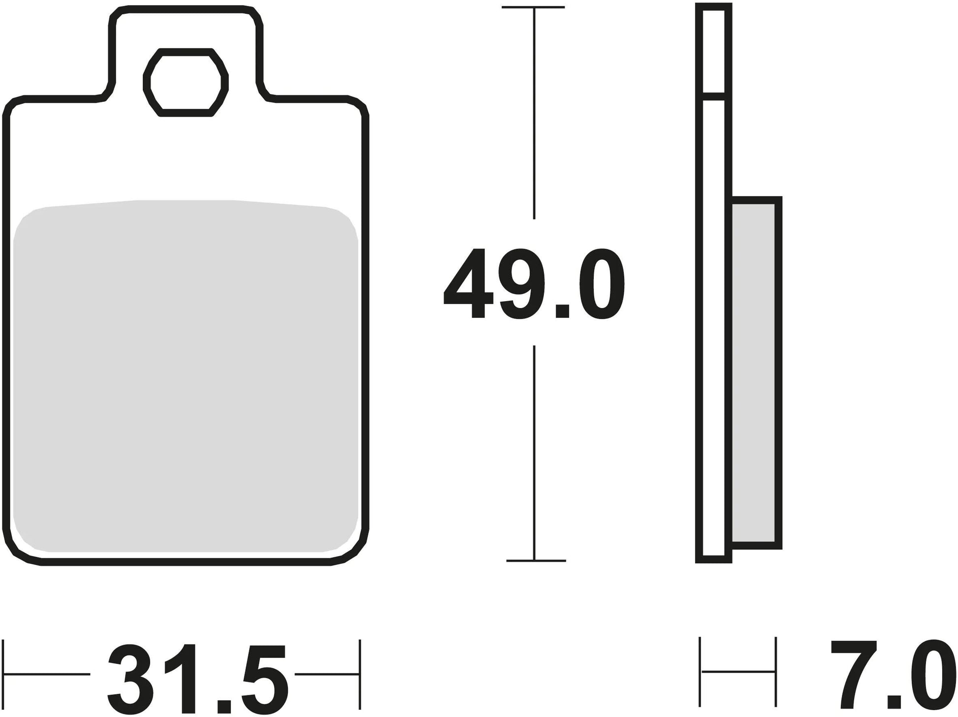 TRW -Bremsbeläge MCB 688 Bio -Standard
