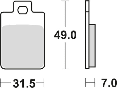 TRW -Bremsbeläge MCB 688 Bio -Standard