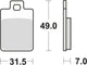 TRW -Bremsbeläge MCB 688 Bio -Standard