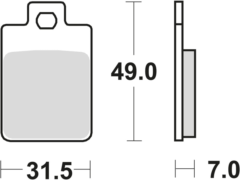 TRW -Bremsbeläge MCB 688 Bio -Standard