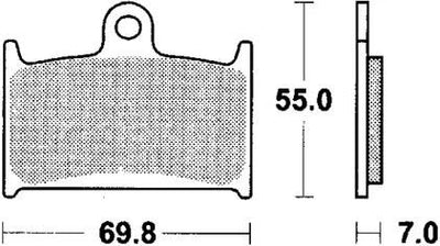 TRW -Bremsbeläge MCB 690 Bio -Standard