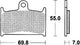 TRW -Bremsbeläge MCB 690 Bio -Standard