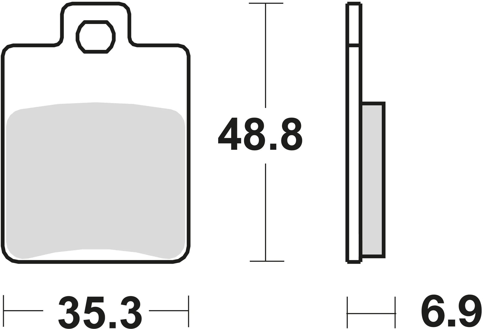 TRW -Bremsbeläge MCB 695 Bio -Standard