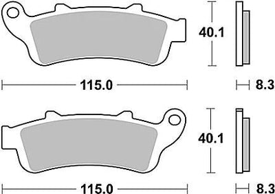 TRW Bremsblock MCB 704 SV Sintered Metall