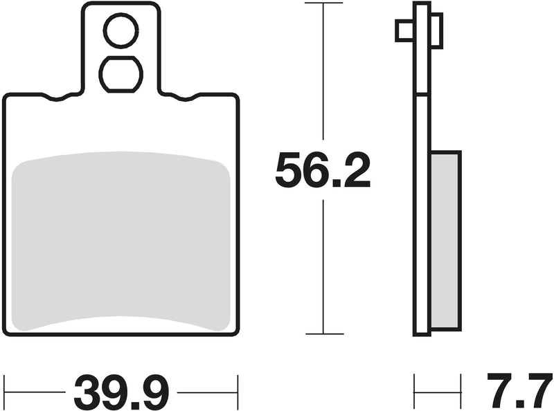 TRW -Bremsbelastung MCB 708 Bio -Standard
