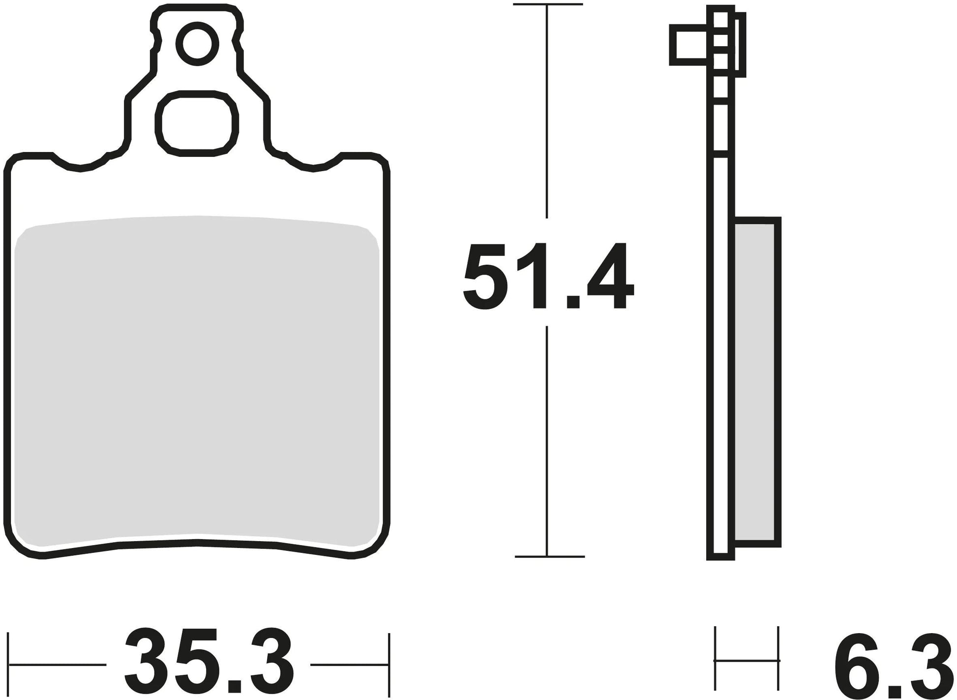 TRW -Bremsbelastung MCB 552 Bio -Standard