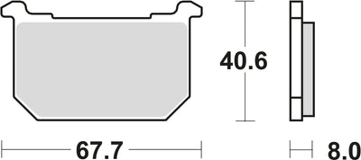 TRW -Bremsbeläge MCB 515 Bio -Standard