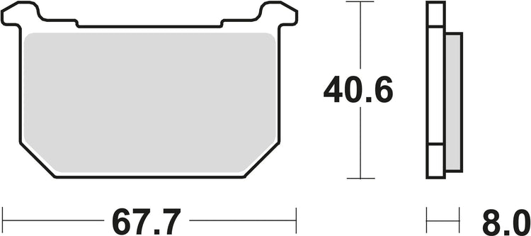 TRW -Bremsbeläge MCB 515 Bio -Standard