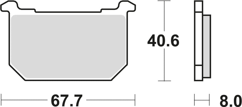 TRW -Bremsbeläge MCB 515 Bio -Standard